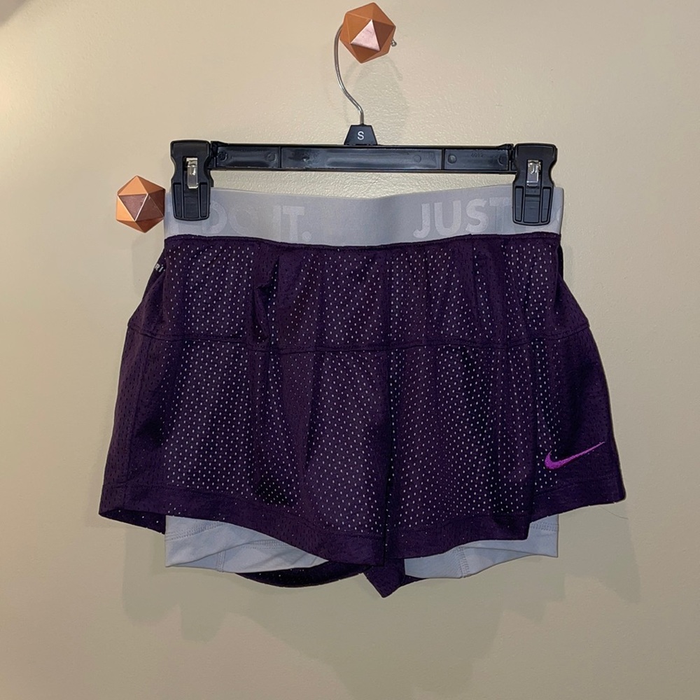 Purple Nike running shorts in size small